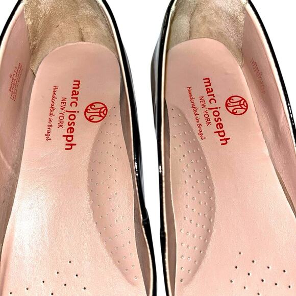 Marc Joseph NYC Bianca CT Black Patent Leather Flats Size 6.5 - Picture 8 of 9